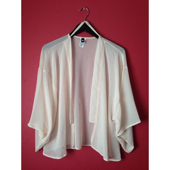Sheer light pink kimono & tribal kimono. BUNDLED.