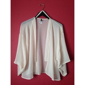 Sheer light pink kimono & tribal kimono. BUNDLED.