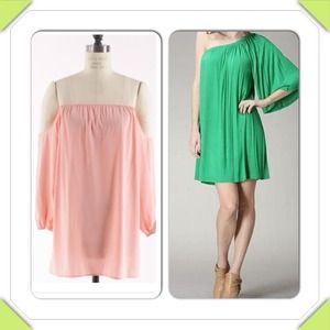 Bundling of 2 items pink and green dress