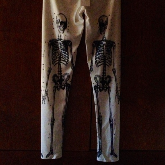 White Skeleton Leggings - Picture 3 of 3