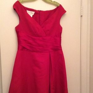 KEEPING!! Red Satin Dress💋