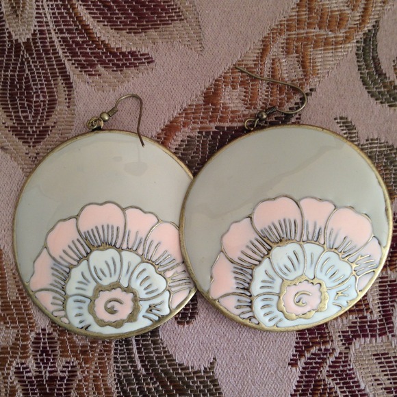 Large Disc Earrings