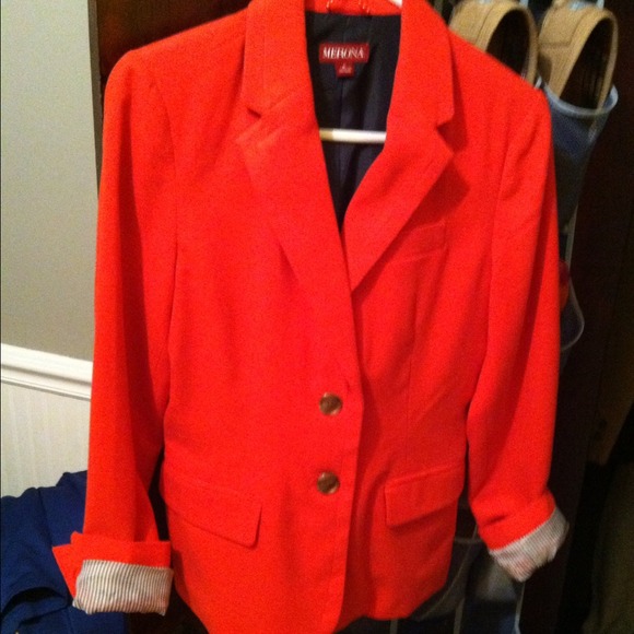Merona Burnt Orange Blazer Size M