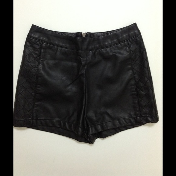 Faux Leather Shorts
