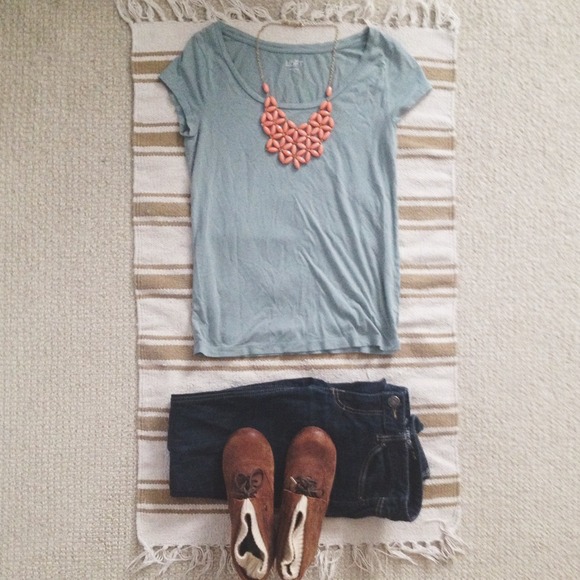 SOLD // LOFT Tee in Dusty Blue // Super Soft