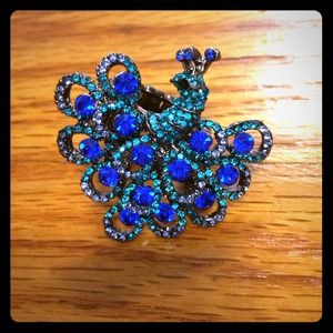 Peacock statement ring