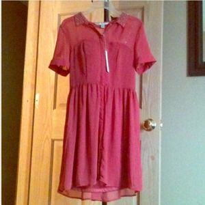 🌸Lauren Conrad Coral High Low Dress🌸