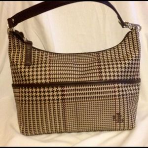 Ralph Lauren Houndstooth Handbag.