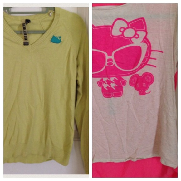 ❗️bundle❗️NWOT Short sleeved hello kitty top