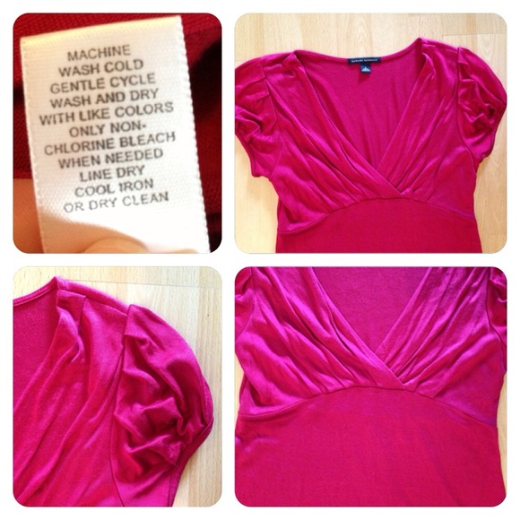 🚫Sold🚫Banana Republic top sz S. Red & dressy! - Picture 3 of 3