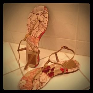 Tory Burch thong sandals.