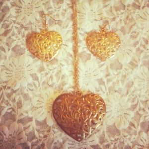 Necklace and matching earrings