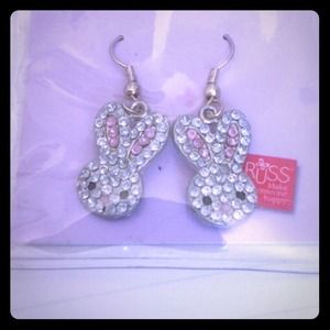 Gem bunny earrings!!