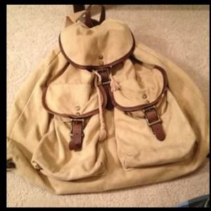 J.crew tan Back pack