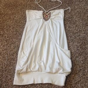 Beaded Halter Dress