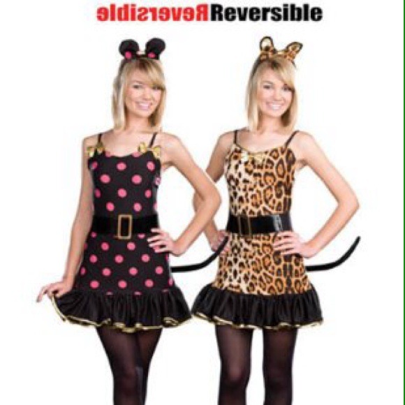 New Juniors When The Cat's Away Reversible Costume