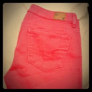 American eagle coral jeans