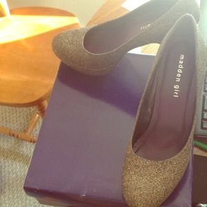 Multi colored glittered madden girl heels