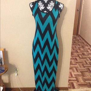 Brand New blue and real maxi dress!