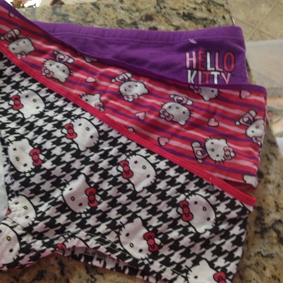 Three pairs of never worn hello kitty panties