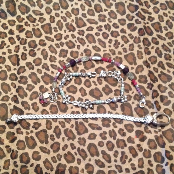 3 Brighton bracelets. One is for charms