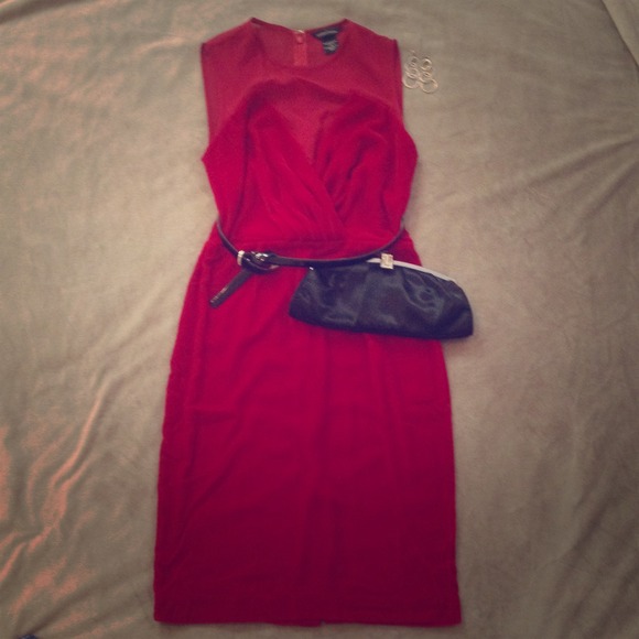 SOLD NWOT Moda international red, velve dress