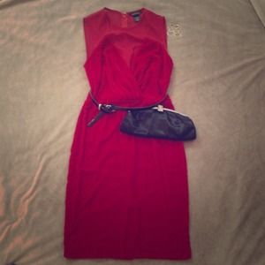 SOLD NWOT Moda international red, velve dress