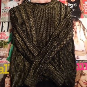 Michael Kors Long Sleeve Gold Sweater