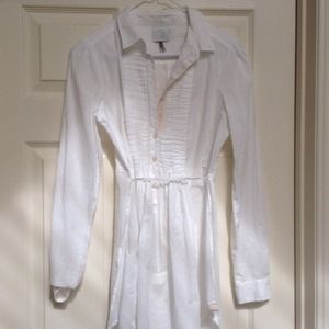 Anthropologie White Blouse