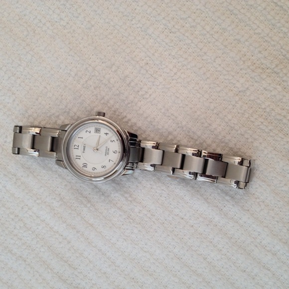 Two Timex stainless steel watch