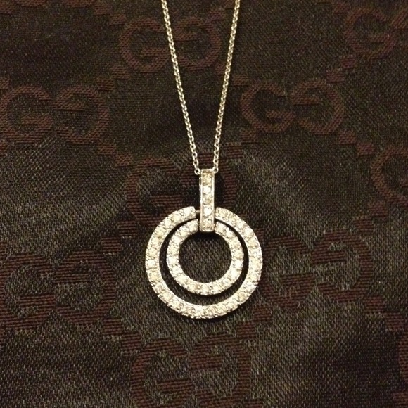 Jewelry - Like new! Sterling Silver Crystal Necklace