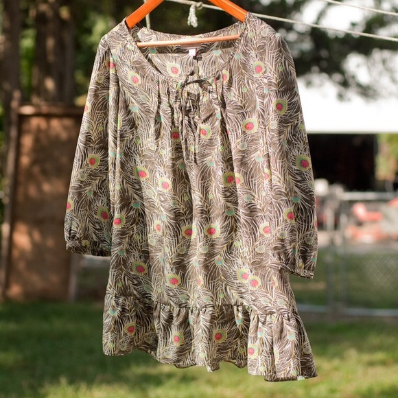 Liberty for Target peacock blouse