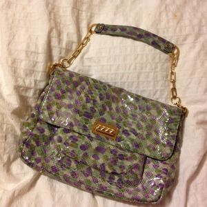 Tory Burch snake textured shoulder bag