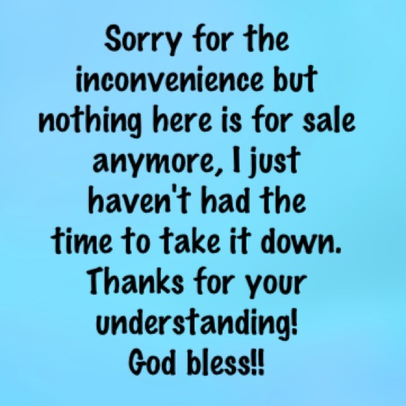Not for sale anymore