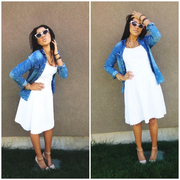 Denim Horseshoe Snap-up