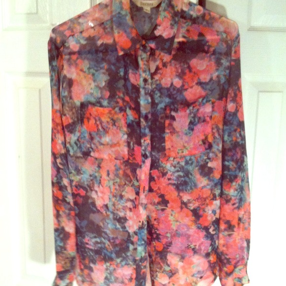 Floral Print chiffon blouse