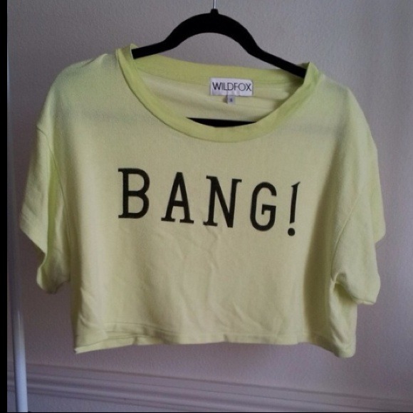 🚫SOLD🚫 Wildfox bang! Crop top💥💕 - Picture 2 of 3