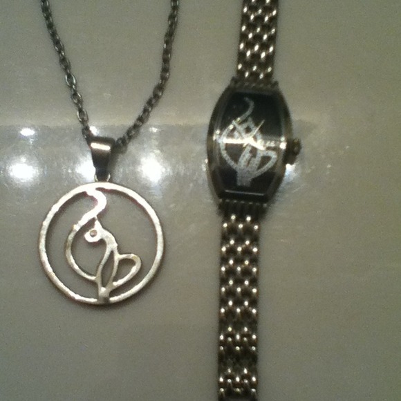 Bundle: Baby Phat necklace and watch.