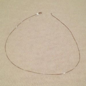 Super Thin Silver Necklace