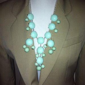 Reserved!!! Large Mint Bubble Necklace