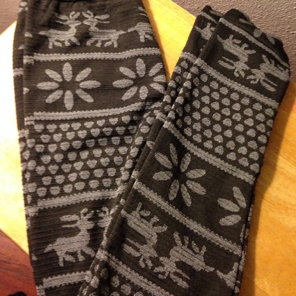Deer print leggings