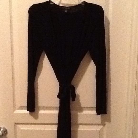 Black Banana Republic wrap dress