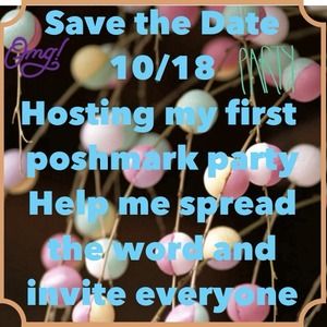 🎉hosting my first posh party 🎊 so excited 10/18