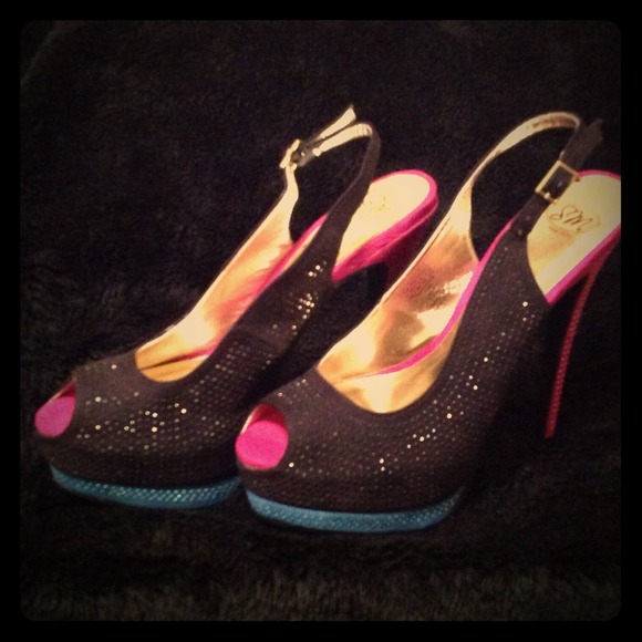 Studded Platform Heels