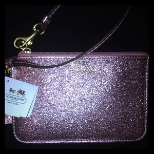 Pink Coach wristlet