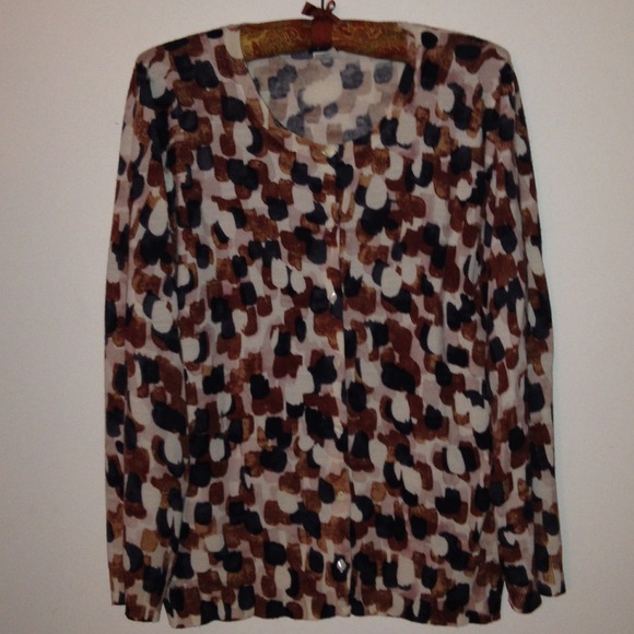 🎄Super Sale!🎄 J. Crew Watercolours Cardigan xL