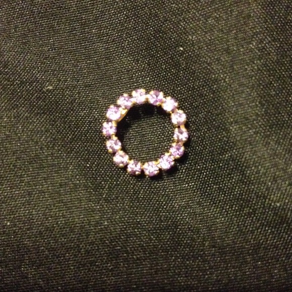 Purple stone necklace charm