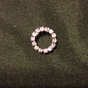 Purple stone necklace charm