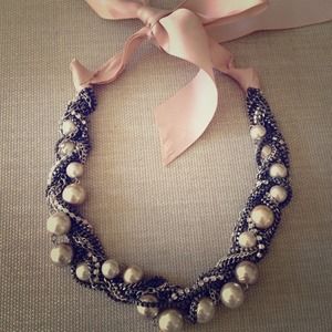 Beautiful silver statement necklace
