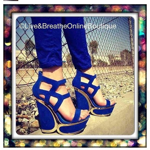 Privileged Shoes Royal Blue Sandals